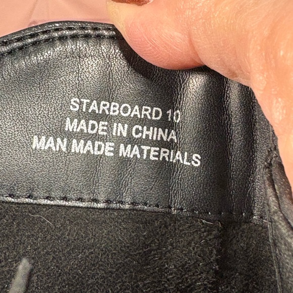 Boutique by Corkys Starboard Black Metallic Ankle Boots - Size 10 - Picture 8 of 11